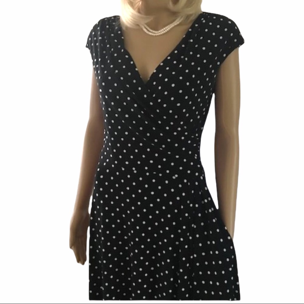 LAUREN Ralph Lauren classic polka dot dress